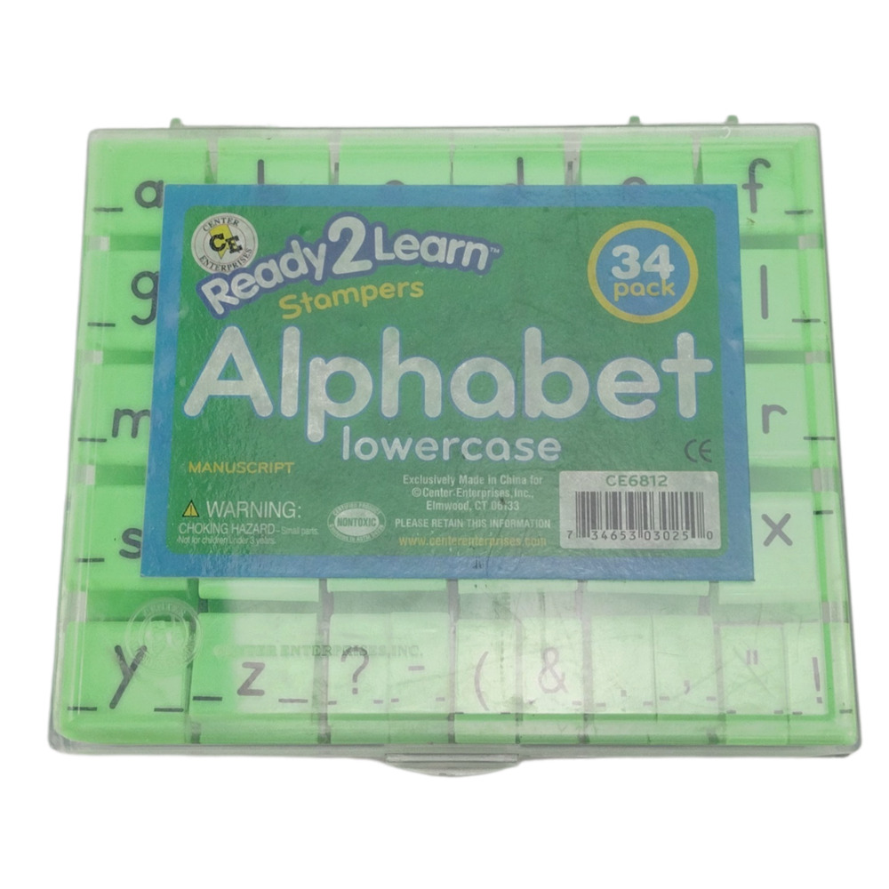 Ready2Learn Stampers Alphabet Lowercase with Punctuation Marks 34 Piece Set